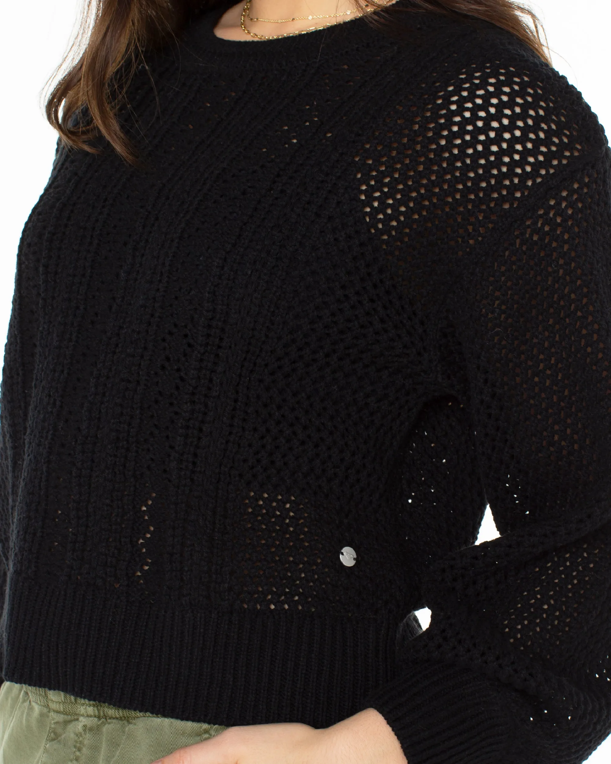 Day Break Open Knit Sweater - Anthracite sold by Roxy product image thumbnail 3