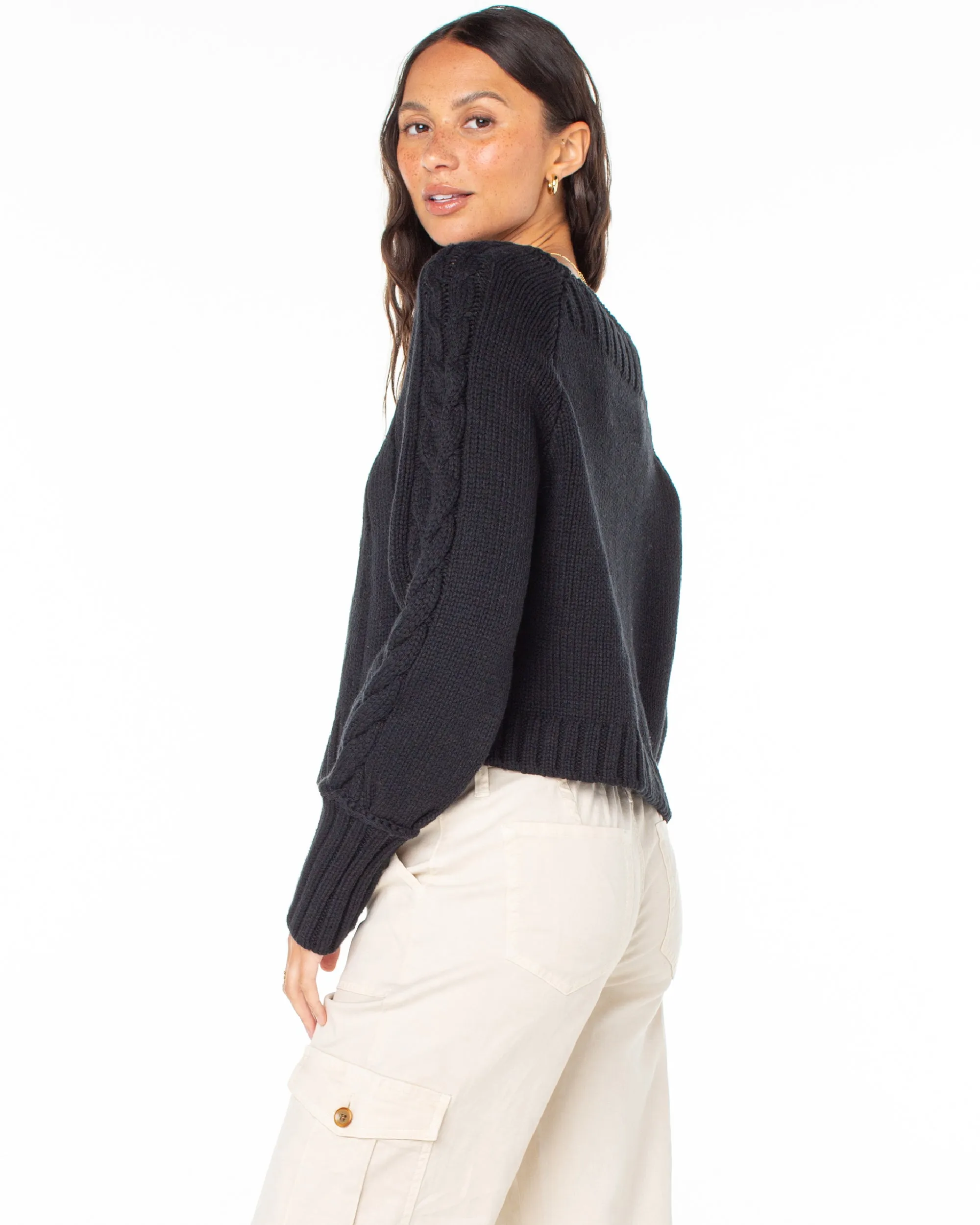 Day Dream Boat Neck Sweater - Anthracite sold by Roxy product image thumbnail 2
