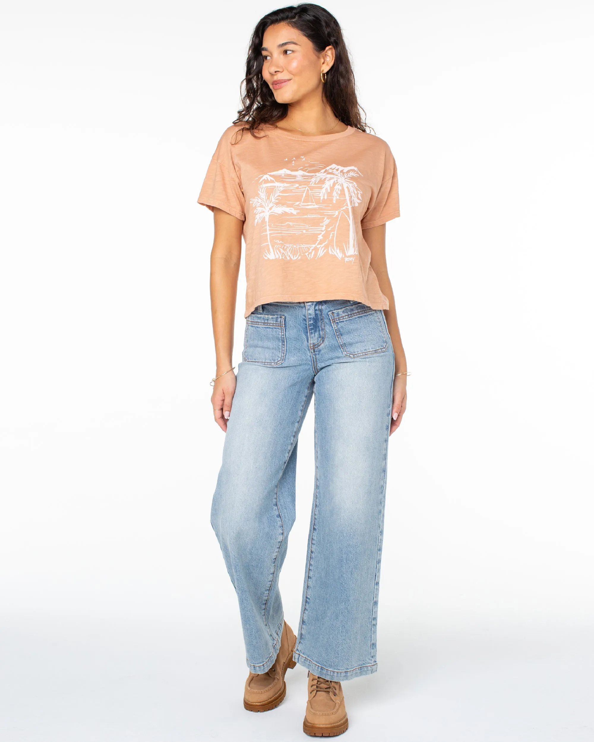 Beach Sketch T-Shirt - Camel sold by Roxy product image thumbnail 5