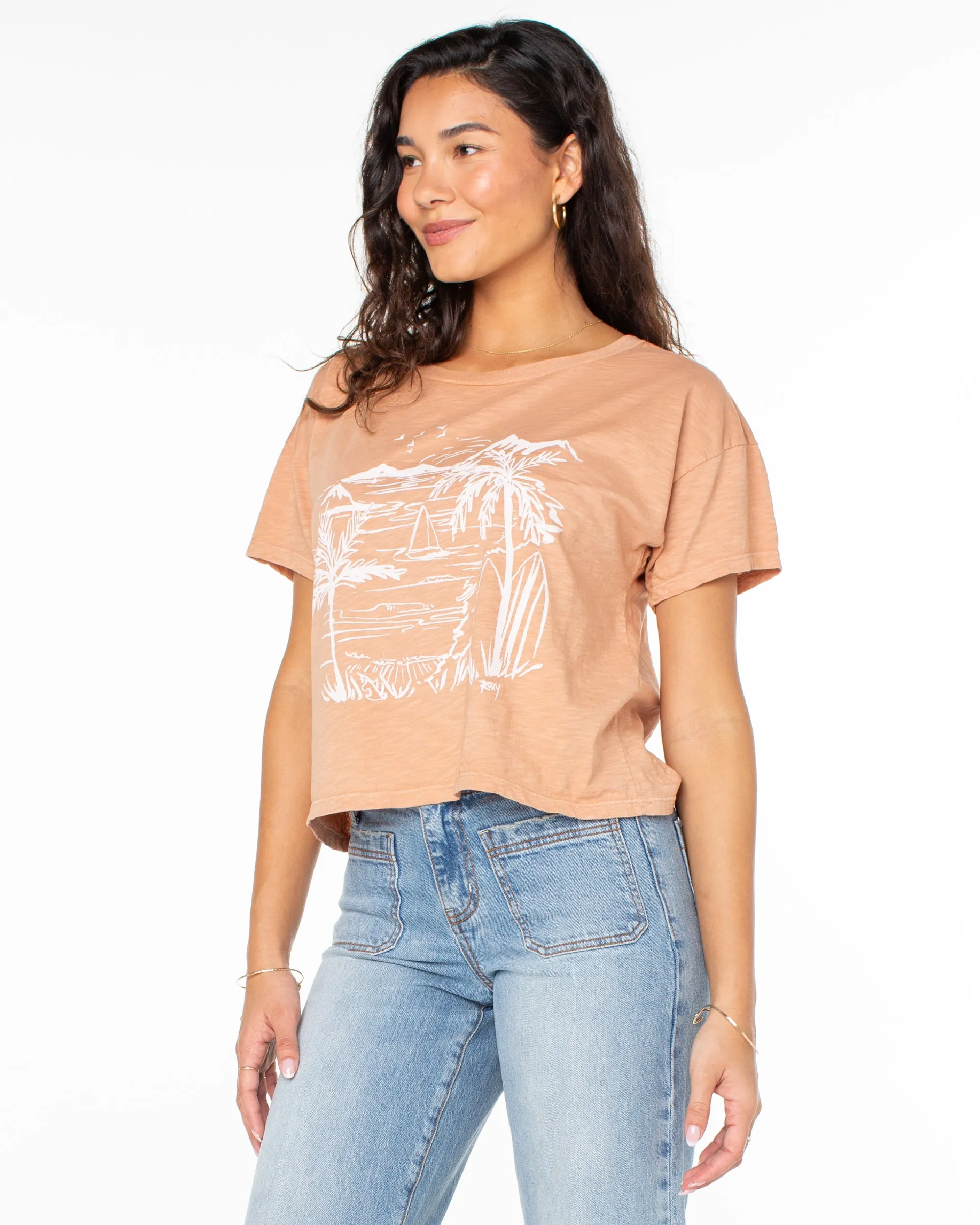 Beach Sketch T-Shirt - Camel sold by Roxy product image thumbnail 3