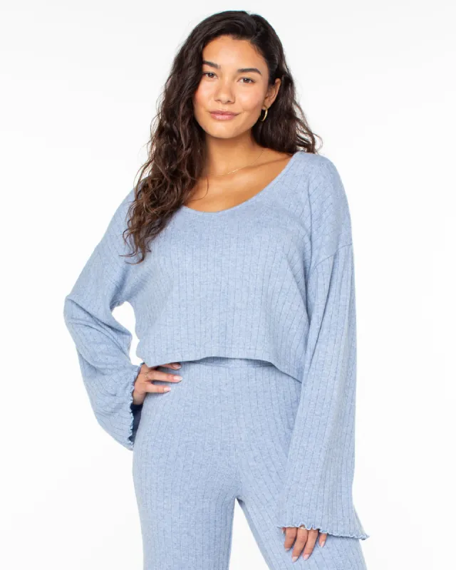 Sandy Coast Long Sleeve Top - Infinity Blue sold by Roxy