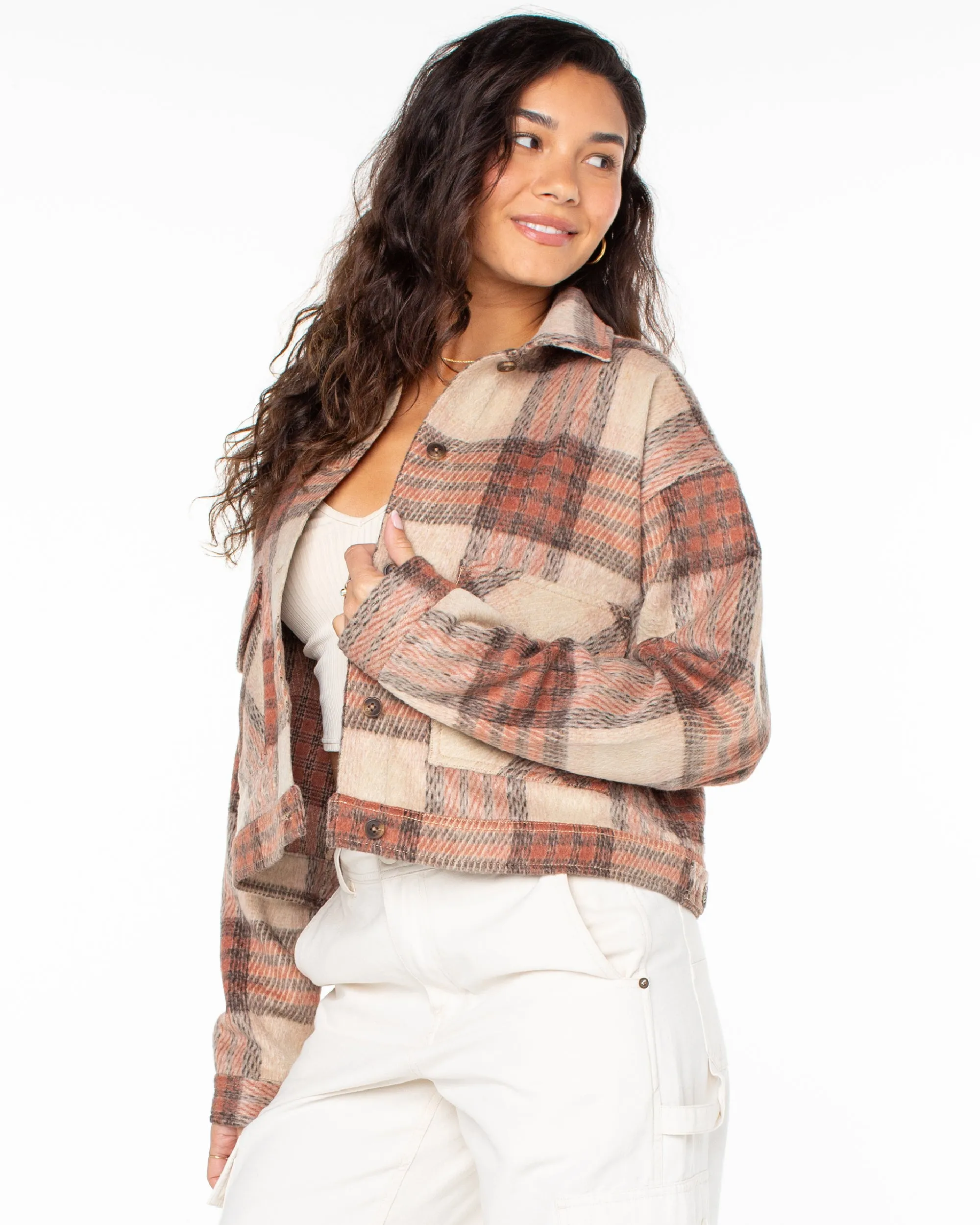 Township Plaid Jacket - Desert Flower sold by Roxy product image thumbnail 3