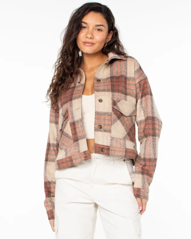 Township Plaid Jacket - Desert Flower sold by Roxy