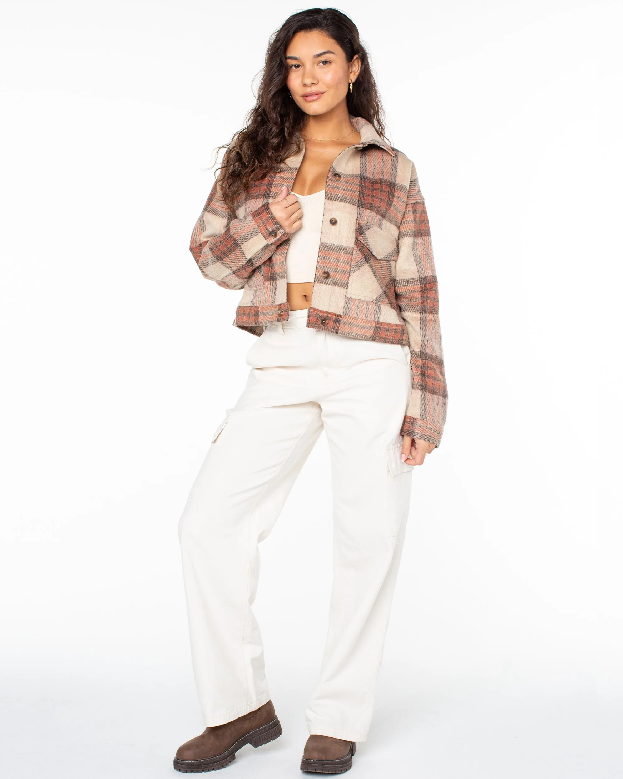 Township Plaid Jacket - Desert Flower sold by Roxy product image thumbnail 5