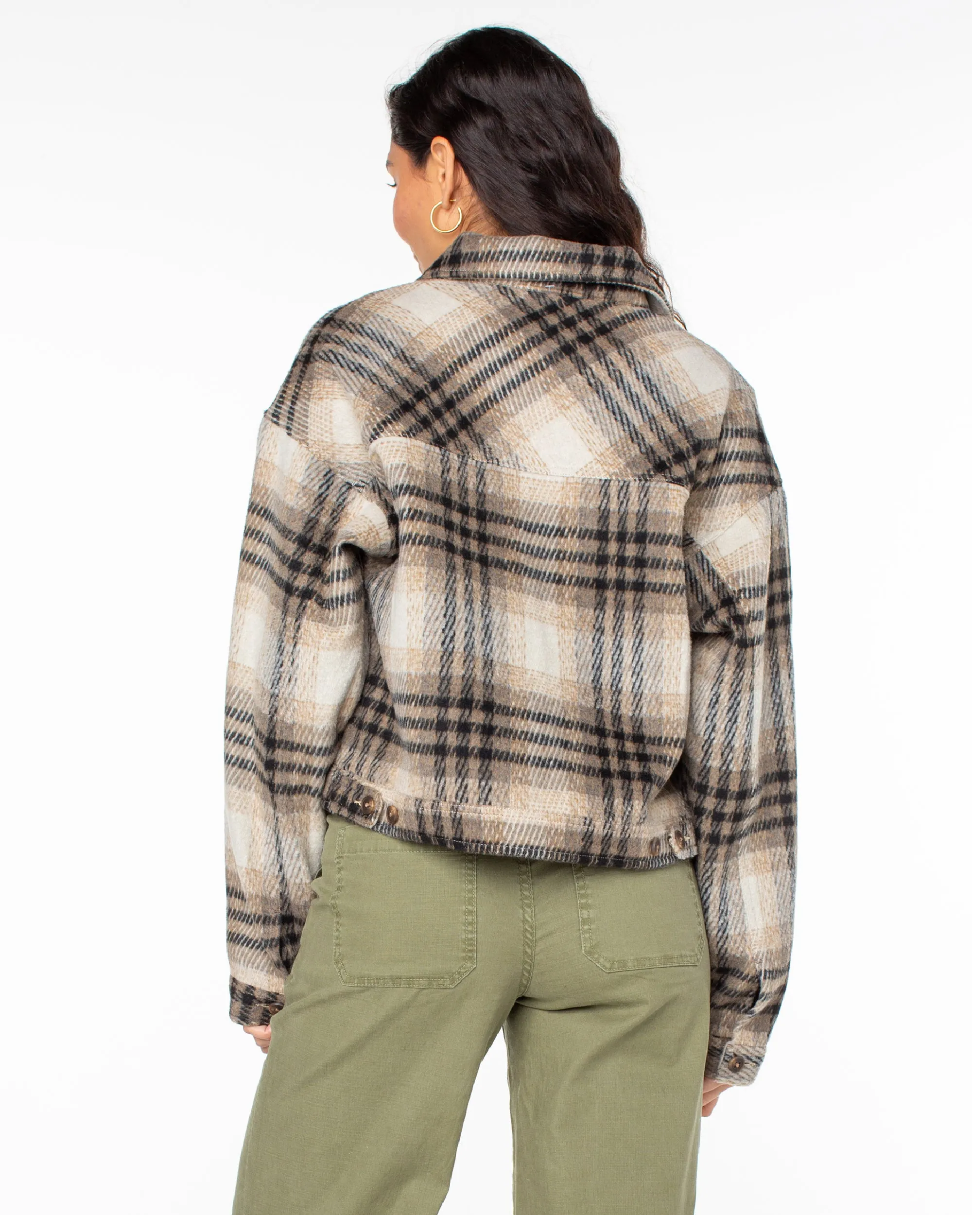 Township Plaid Jacket - Warm Taupe sold by Roxy product image thumbnail 2