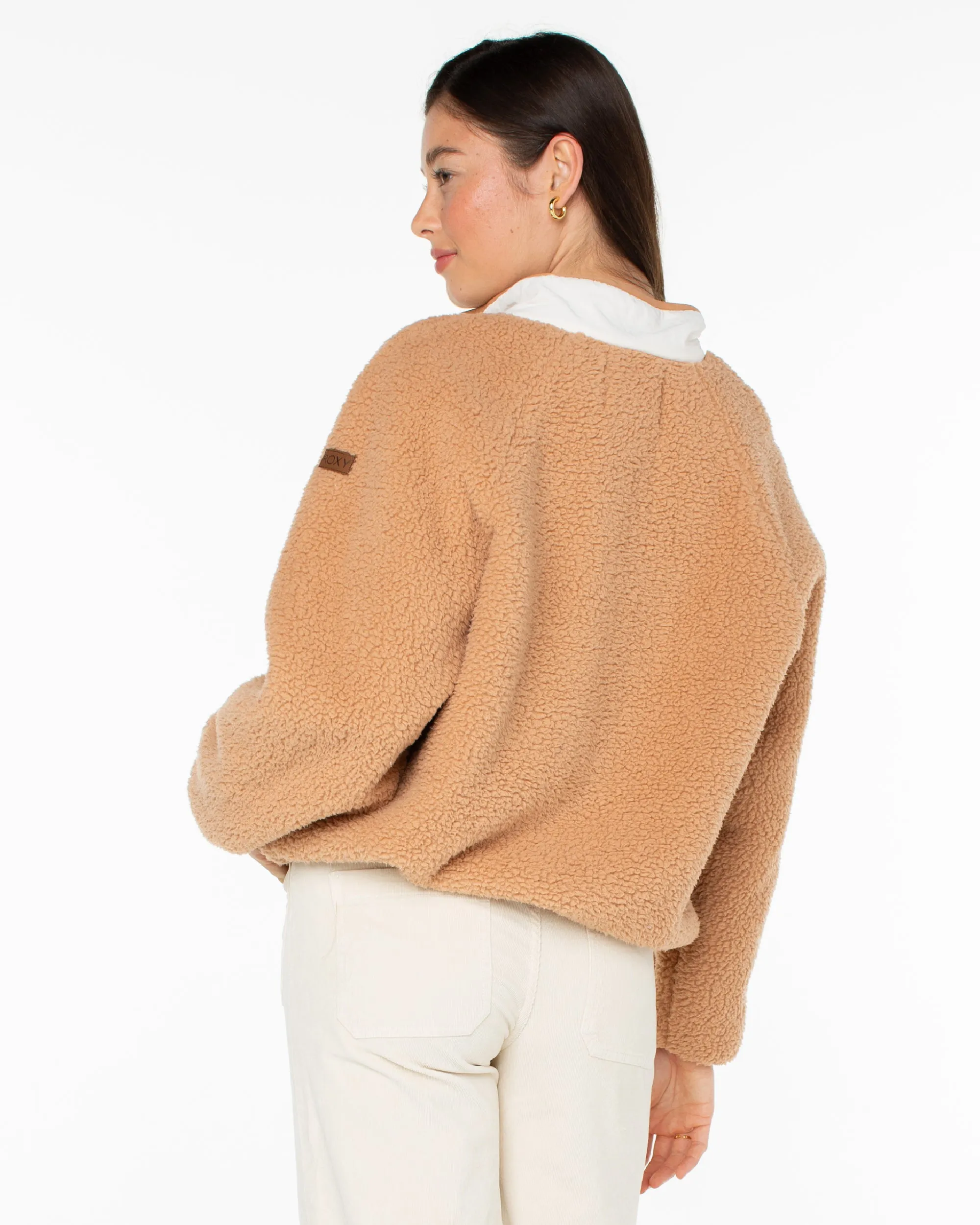 Kipsie Solid Fleece Sweater - Camel sold by Roxy product image thumbnail 2