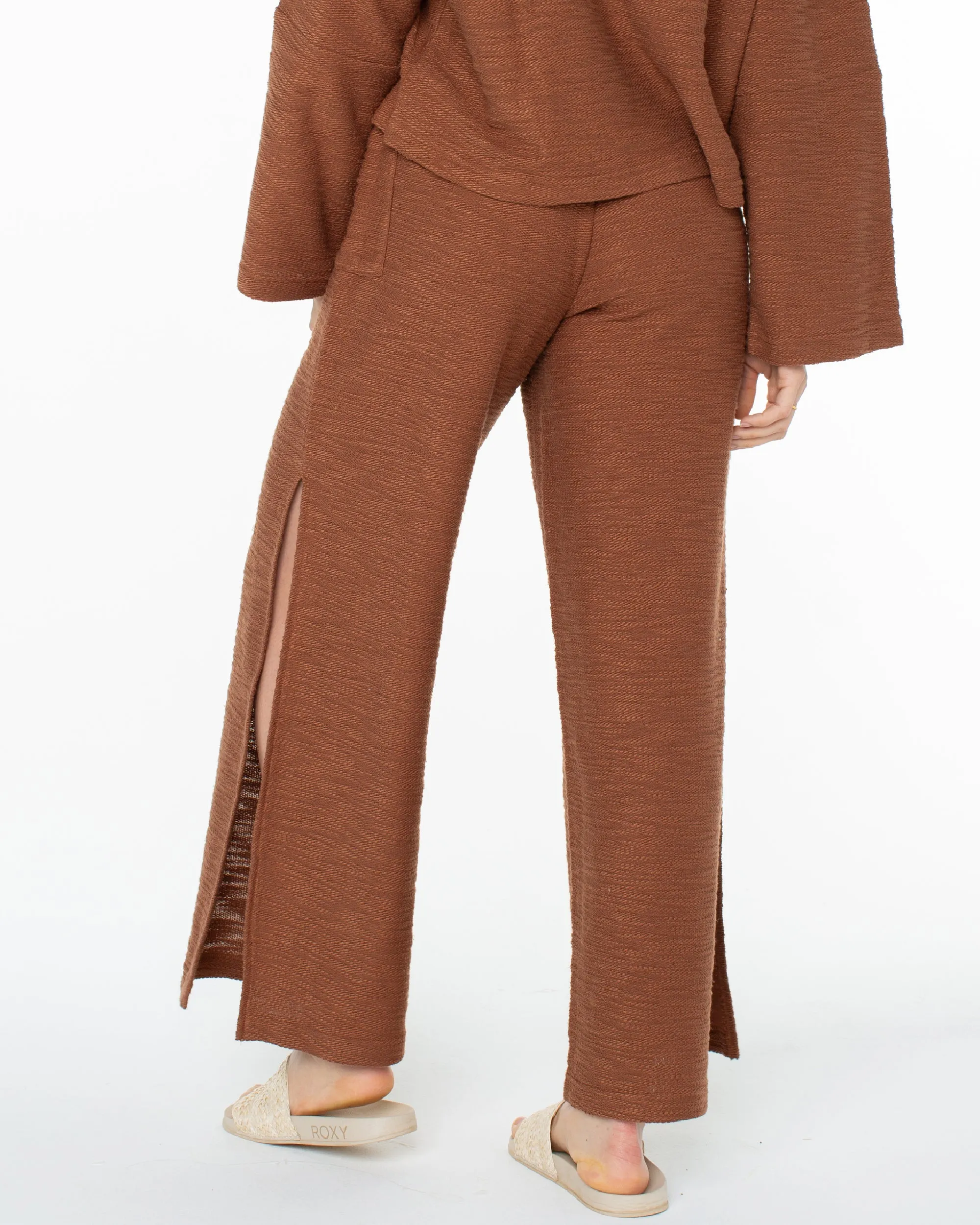 Beach Breeze Side-Slit Wide Leg Pants - Carob Brown sold by Roxy product image thumbnail 2