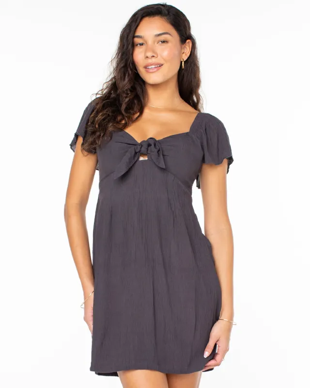 Oceanview Mini Dress - Anthracite sold by Roxy