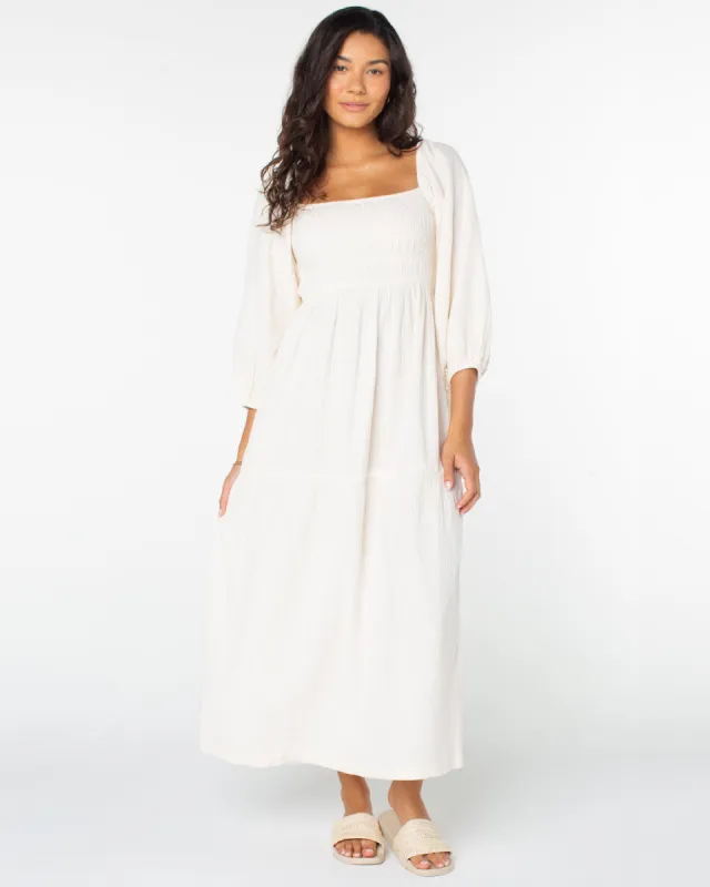 Sorrento Sands Dress - Parchment sold by Roxy