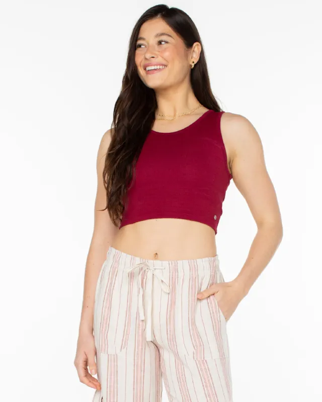 Good Keepsake Crop Top - Rumba Red sold by Roxy