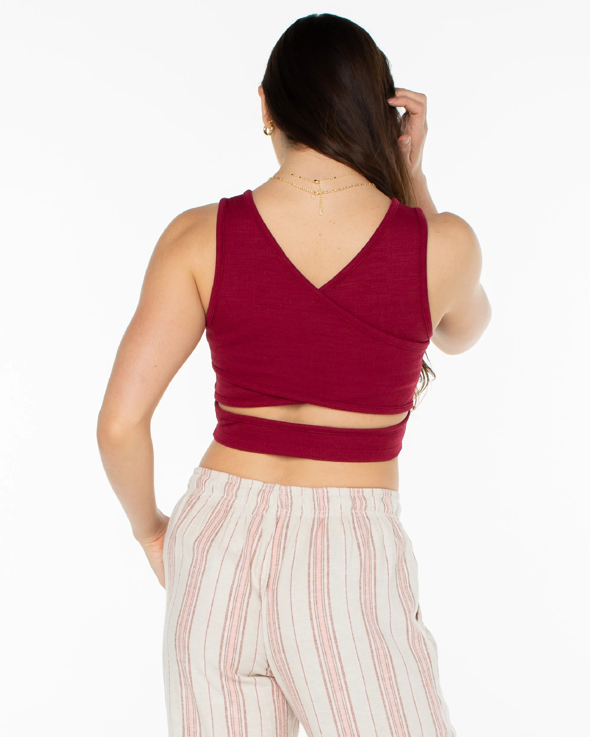 Good Keepsake Crop Top - Rumba Red sold by Roxy product image thumbnail 2
