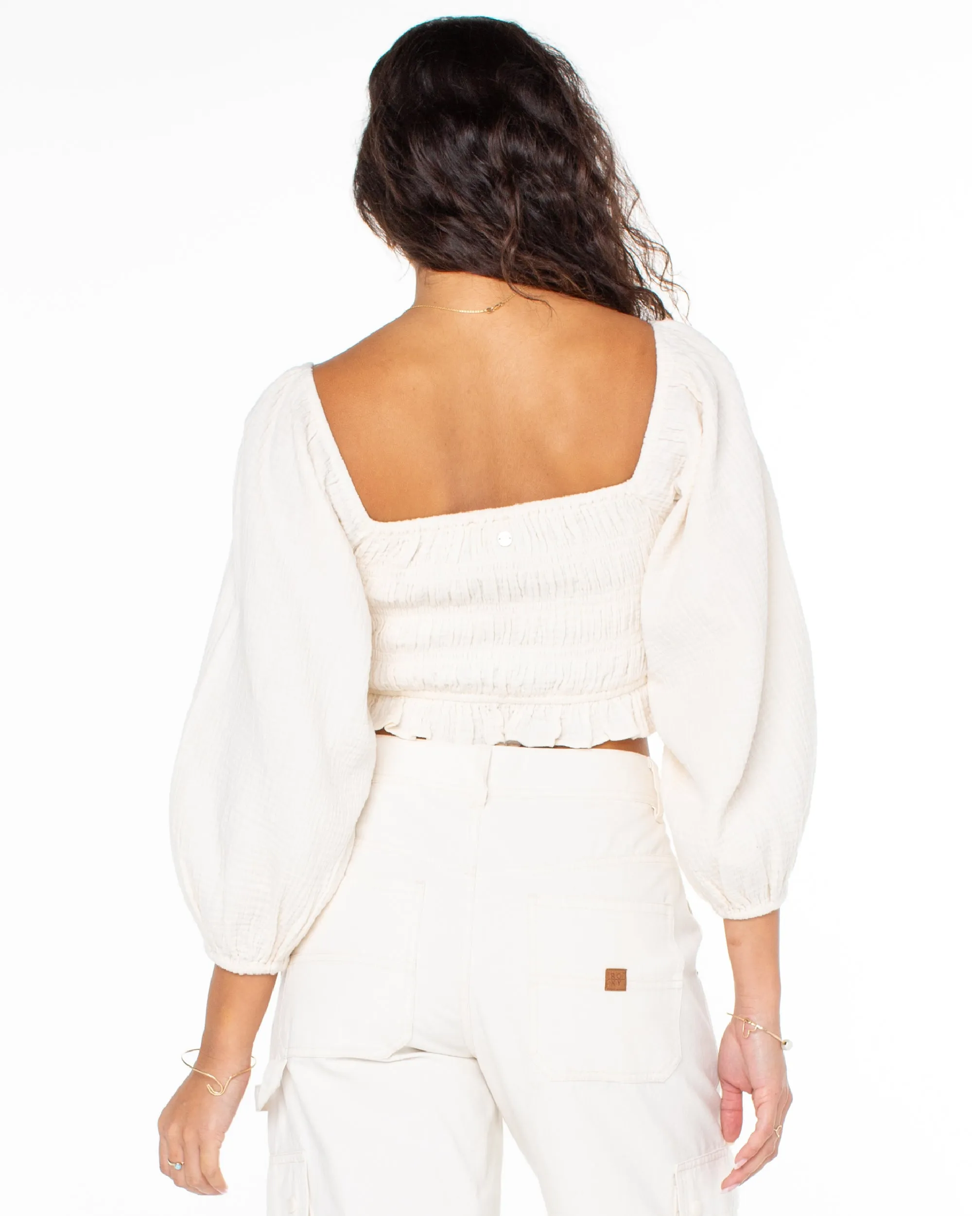 Sorrento Shores Top - Parchment sold by Roxy product image thumbnail 2