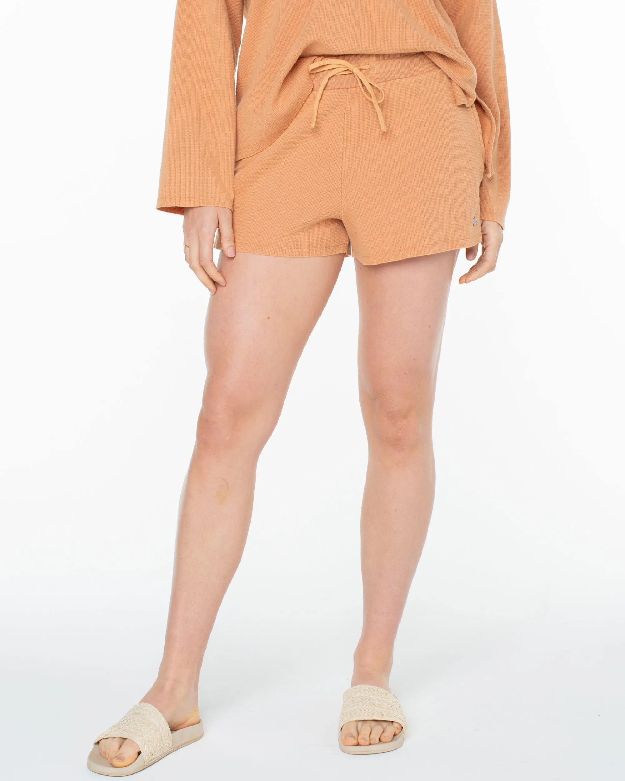Midnight Moon Fleece Shorts - Camel sold by Roxy