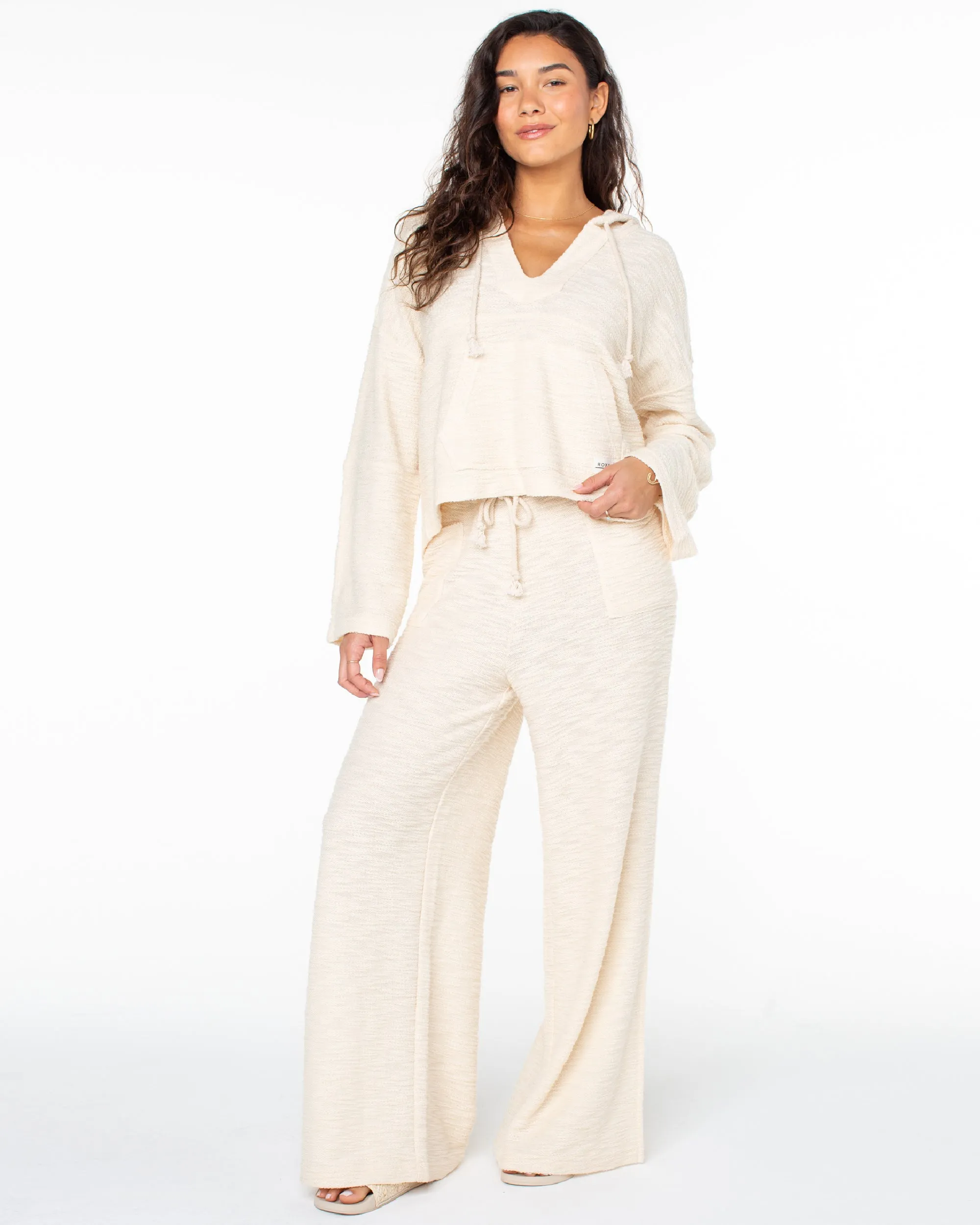 Beach Breeze Side-Slit Wide Leg Pants - Parchment sold by Roxy product image thumbnail 3