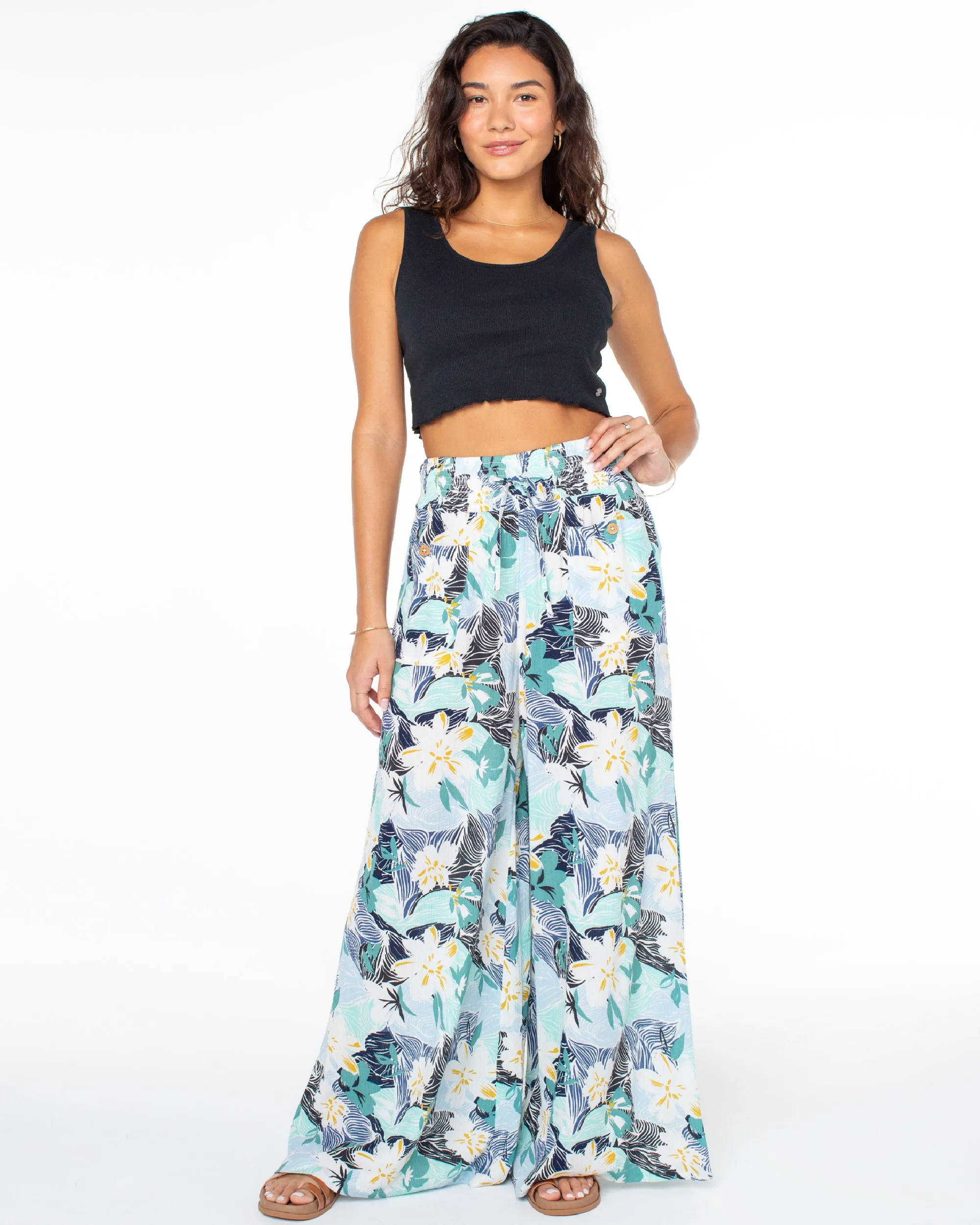 Sunset Daze Wide Leg Pants - Infinity Blue sold by Roxy product image thumbnail 5