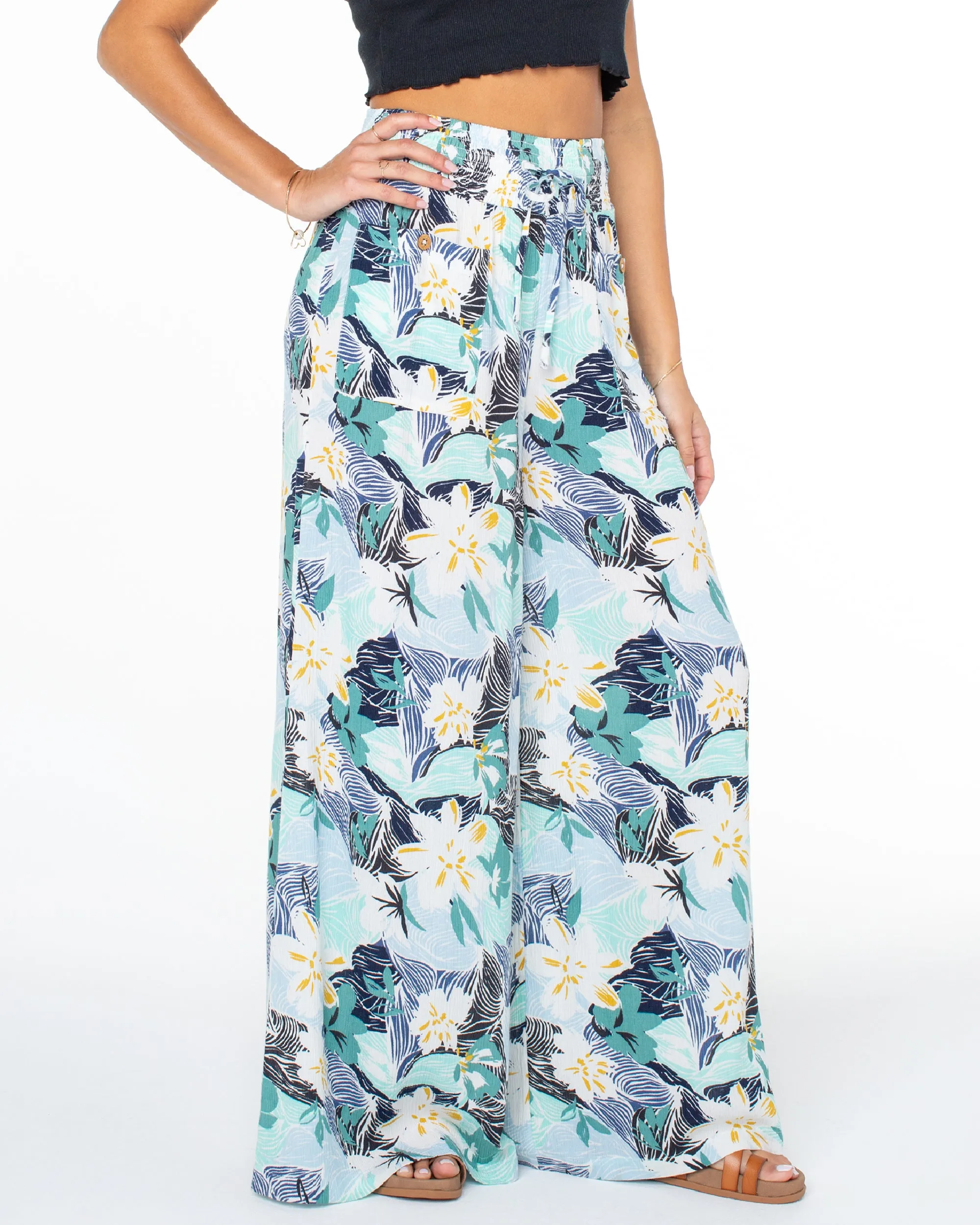 Sunset Daze Wide Leg Pants - Infinity Blue sold by Roxy product image thumbnail 3