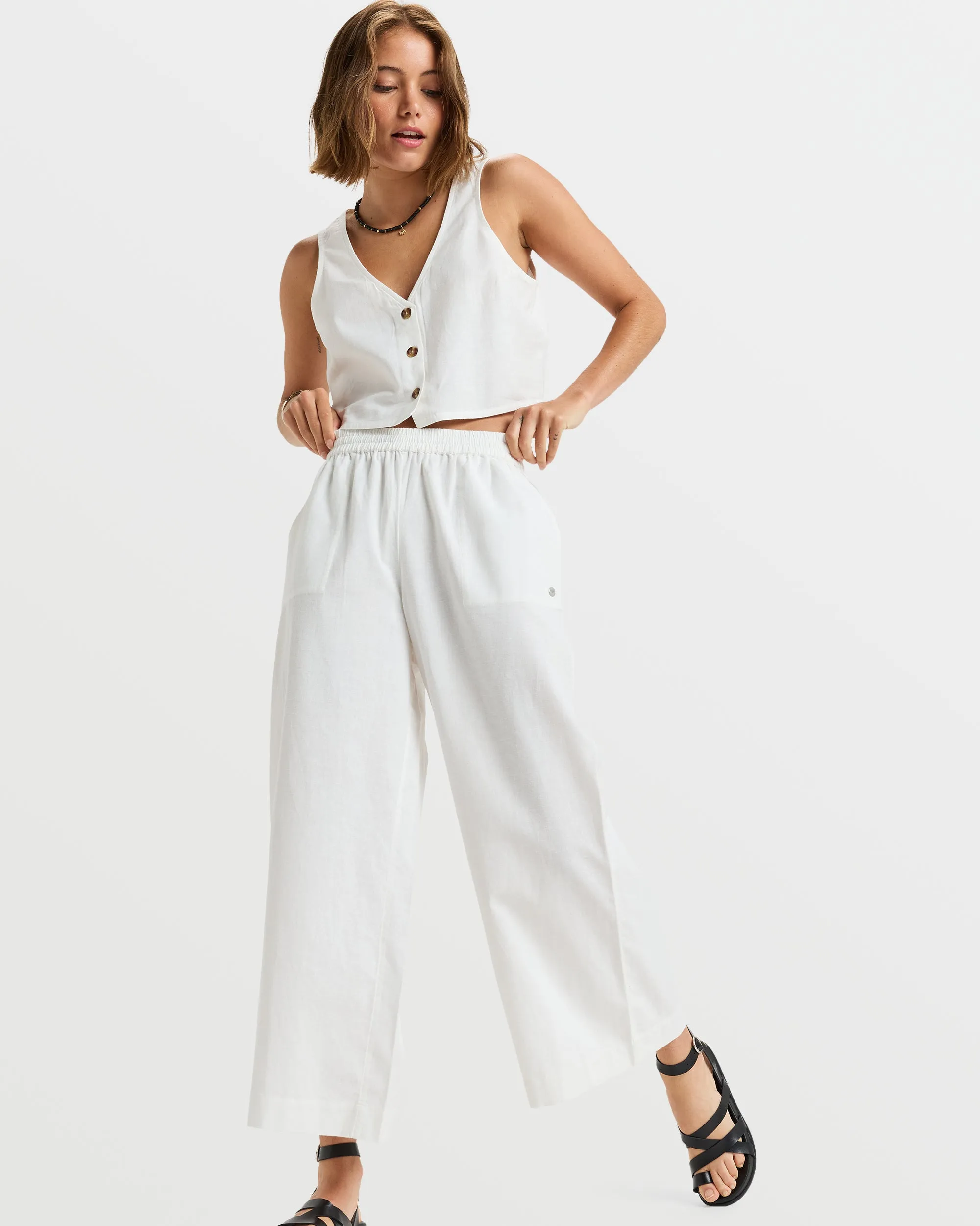 Lekeitio Bay Pants - Egret sold by Roxy product image thumbnail 3