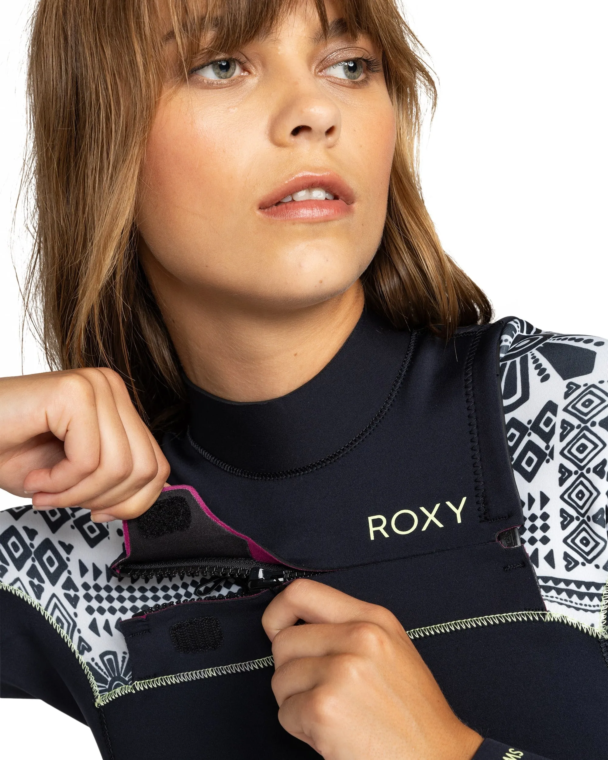 3/2mm Swell Series Chest Zip Wetsuit - Egret Mo Rockin Vibes sold by Roxy product image thumbnail 4