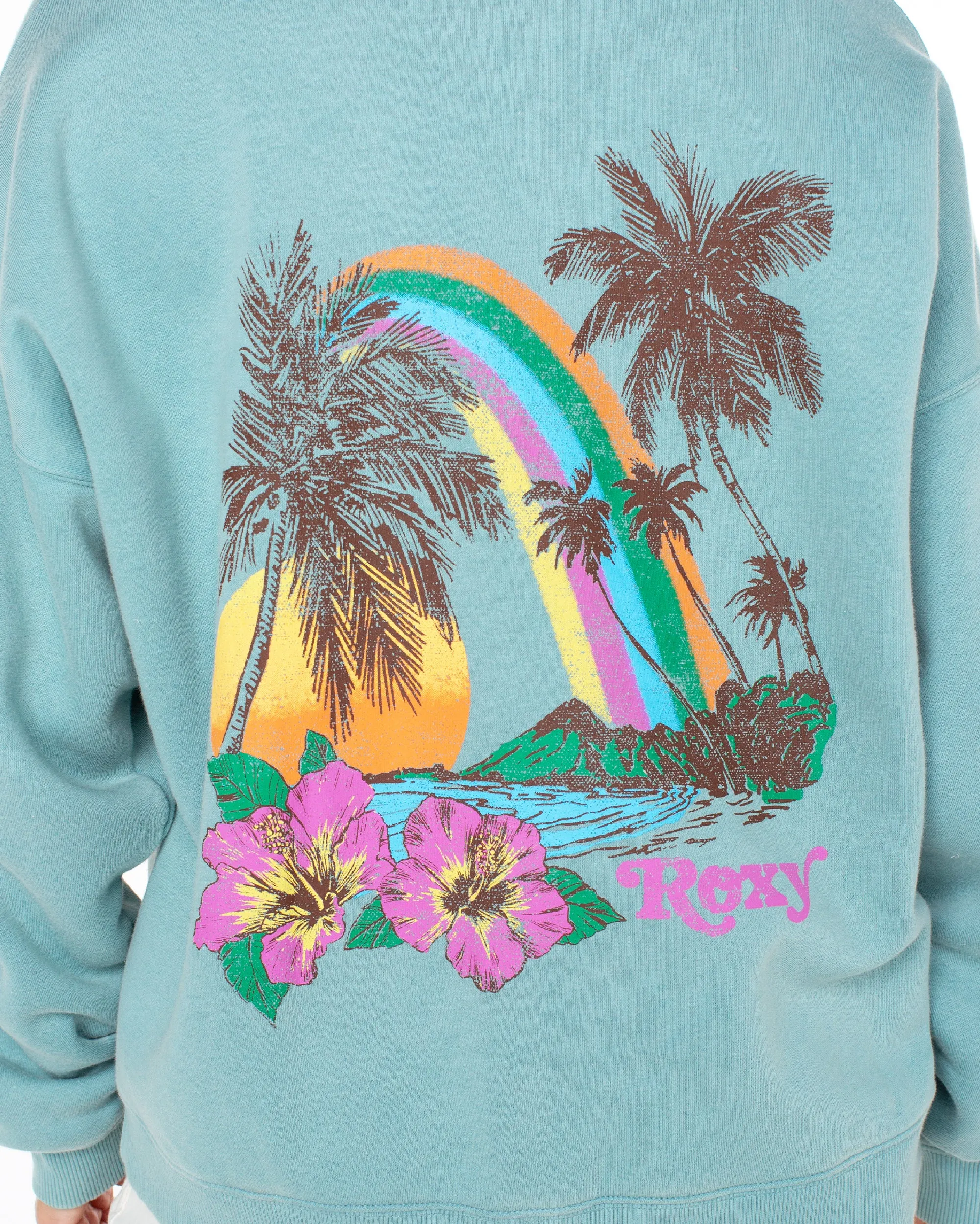 Lineup Oversized Zip Hoodie - Mineral Blue sold by Roxy product image thumbnail 5