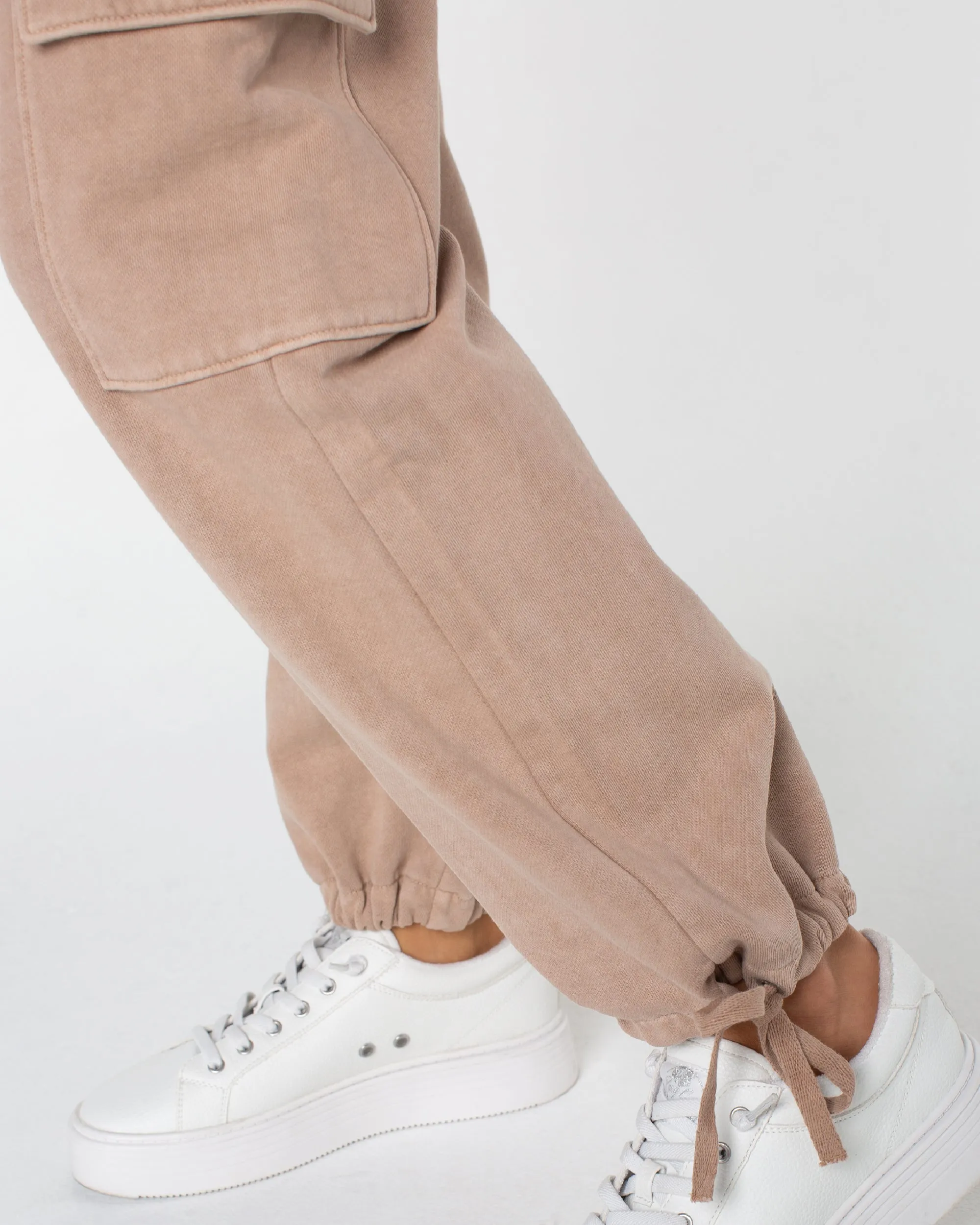 Double Up Cargo Sweatpants - Warm Taupe sold by Roxy product image thumbnail 4