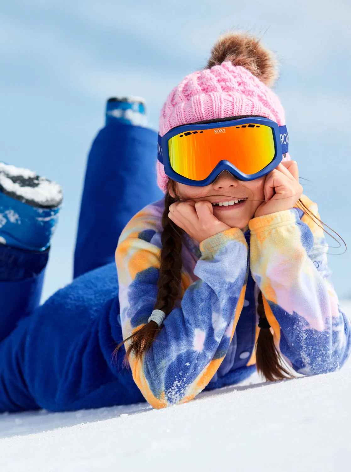 Girls 4-16 Alabama Technical Fleece - Bright White Pansy Pansy Rg sold by Roxy product image thumbnail 4