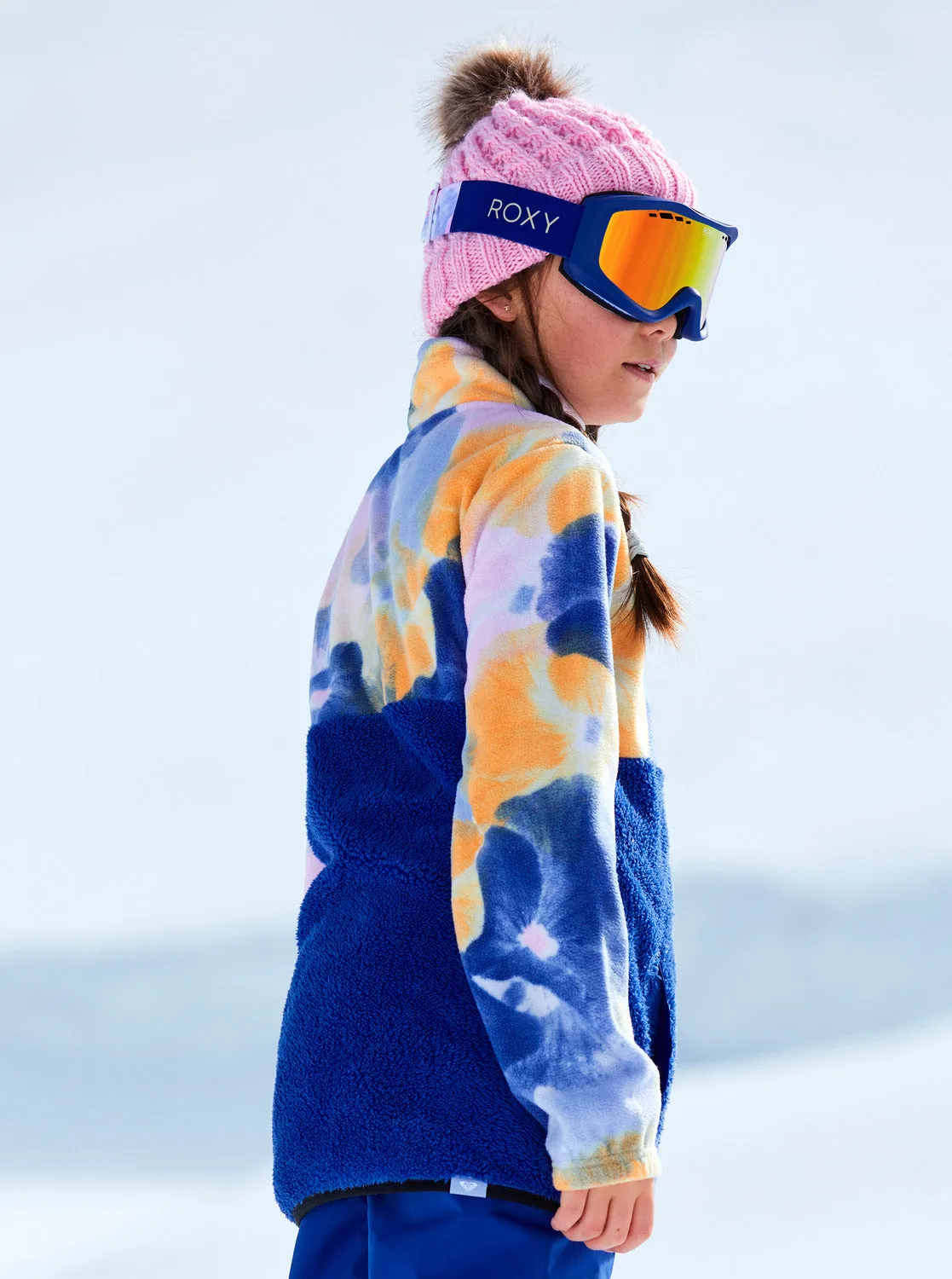 Girls 4-16 Alabama Technical Fleece - Bright White Pansy Pansy Rg sold by Roxy product image thumbnail 2