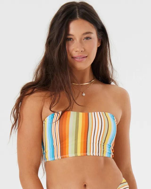 Strapless Longline Bikini Top - Multi sold by Roxy