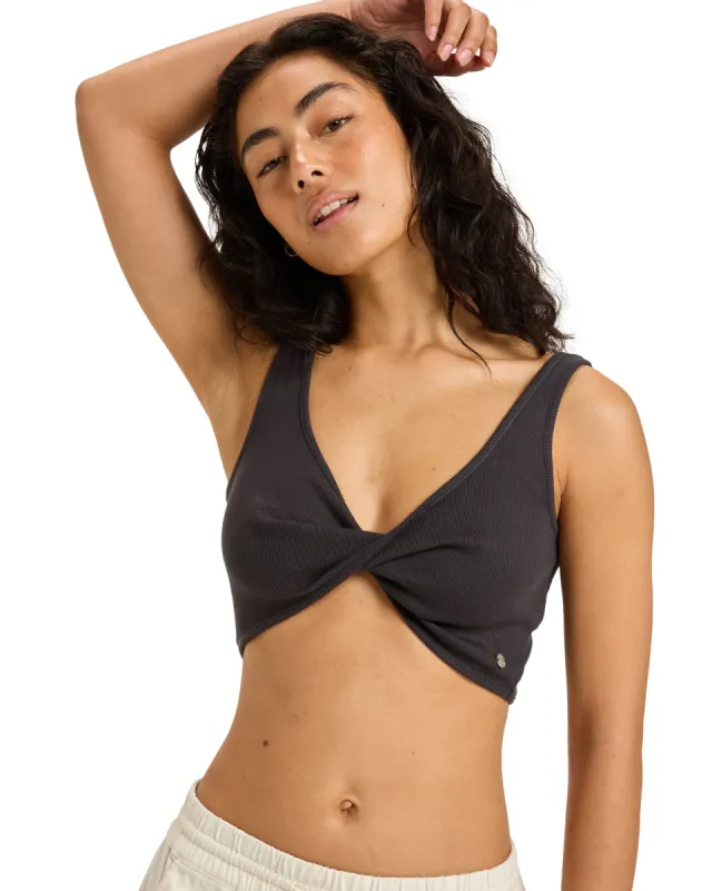 Riviera Cropped Tank Top - Phantom sold by Roxy