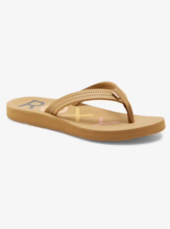 Vista IV Flip Flops - Tan sold by Roxy
