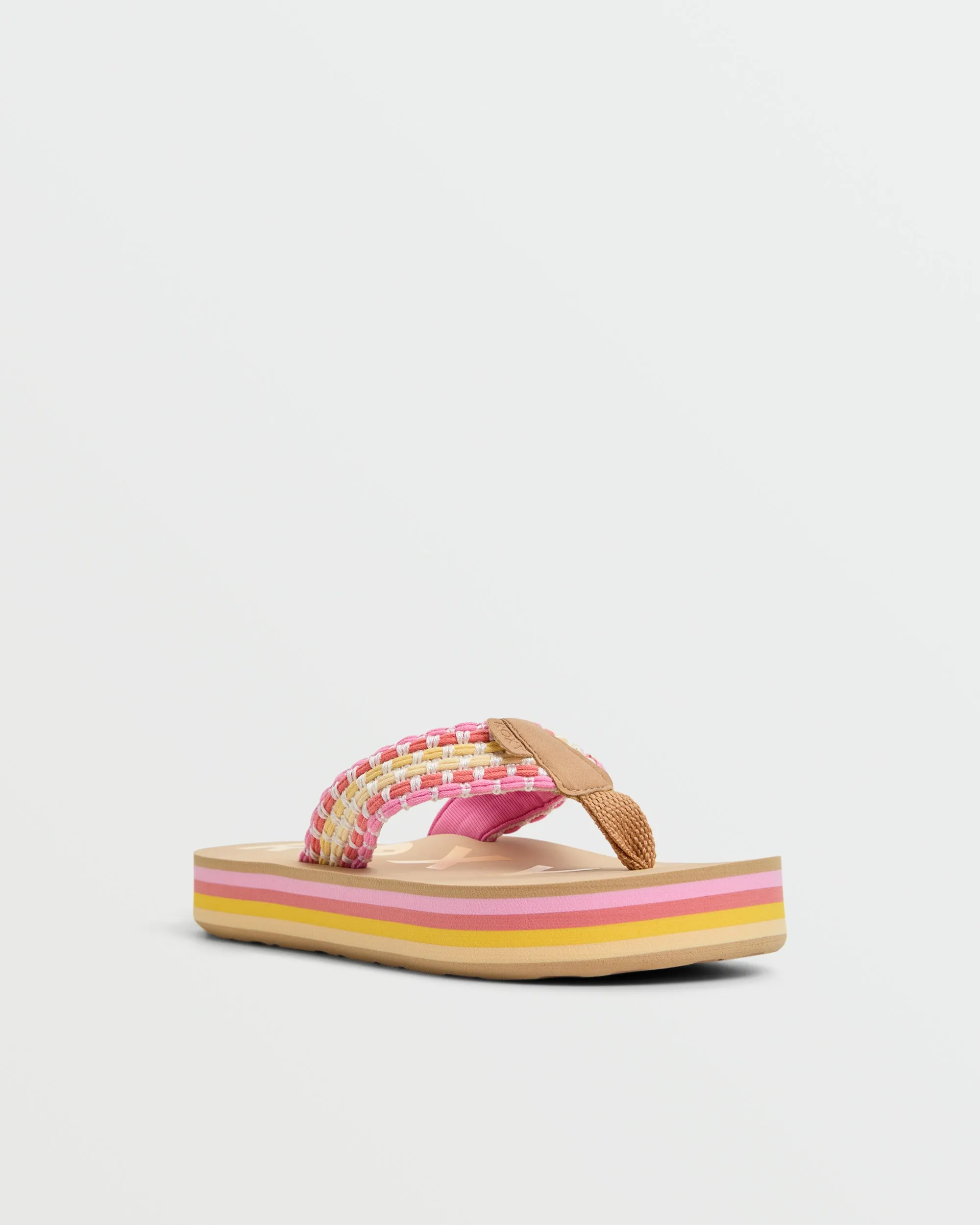 Girls 4-16 Chika Hi Flip Flops - Sunset Multi sold by Roxy product image thumbnail 4