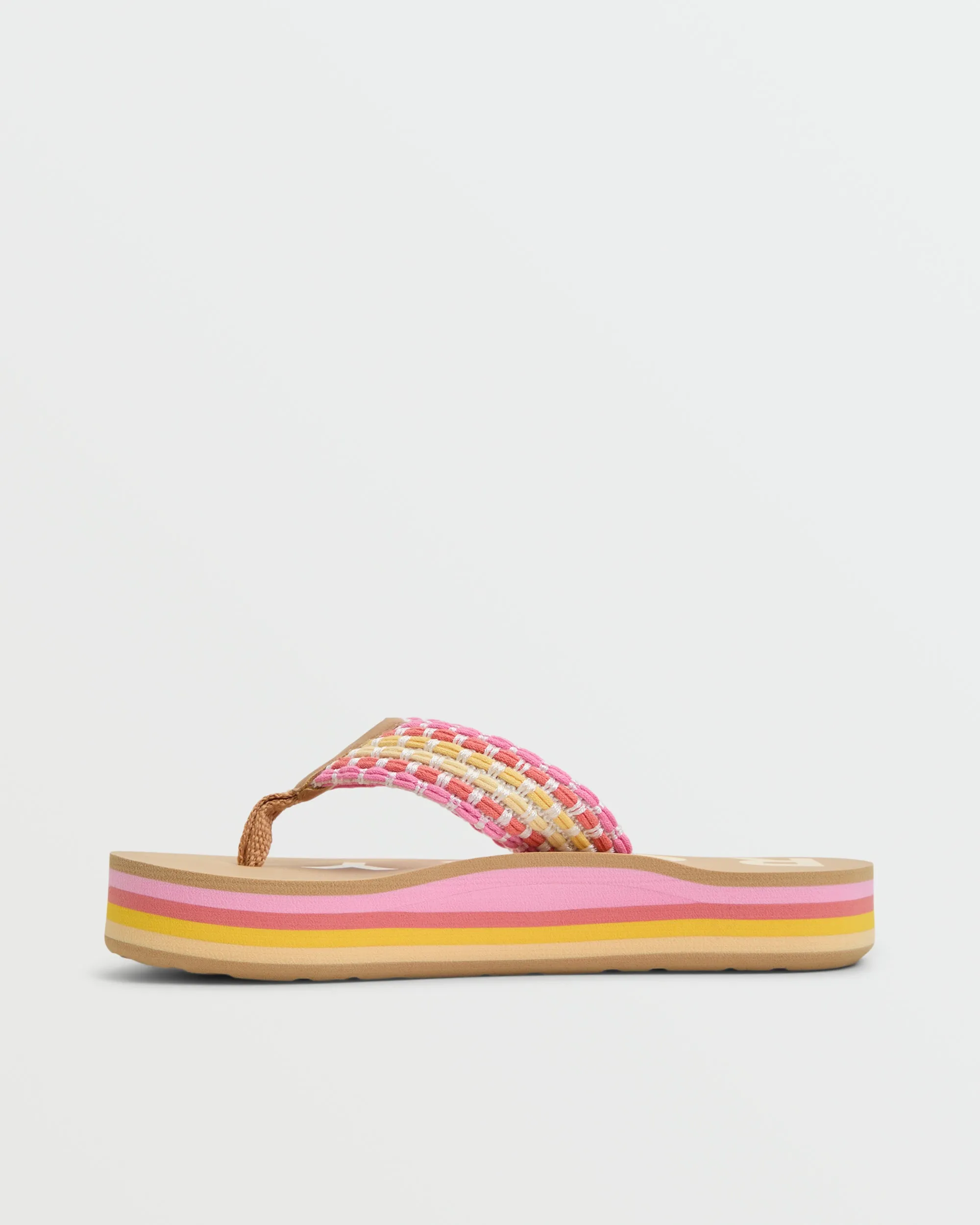 Girls 4-16 Chika Hi Flip Flops - Sunset Multi sold by Roxy product image thumbnail 2