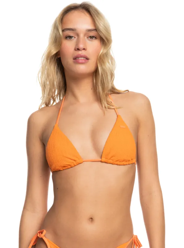 Aruba Tiki Triangle Bikini Top - Autumn Sunset sold by Roxy
