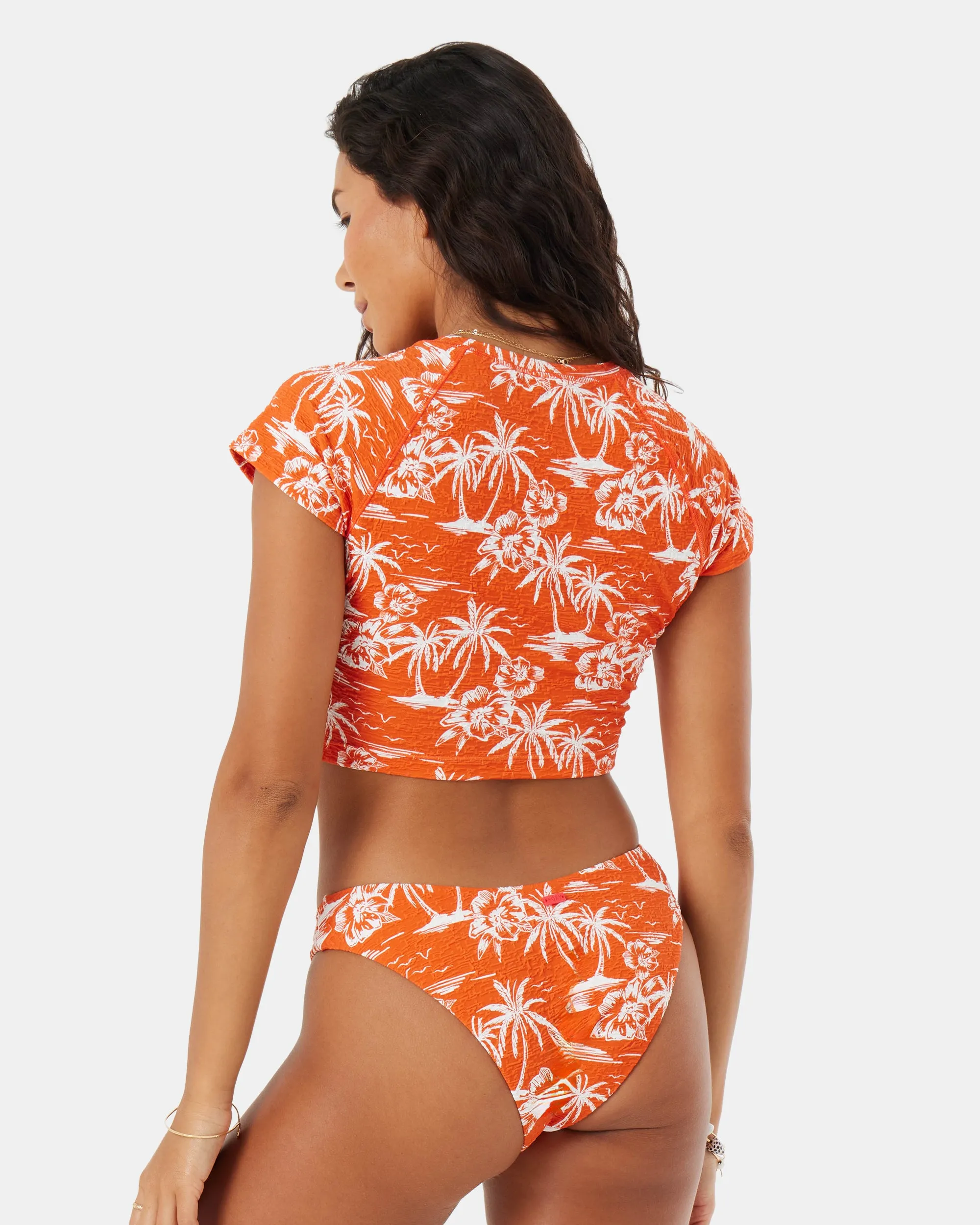 Vacay Vibes Crop Short Sleeve Rashguard sold by Roxy product image thumbnail 4