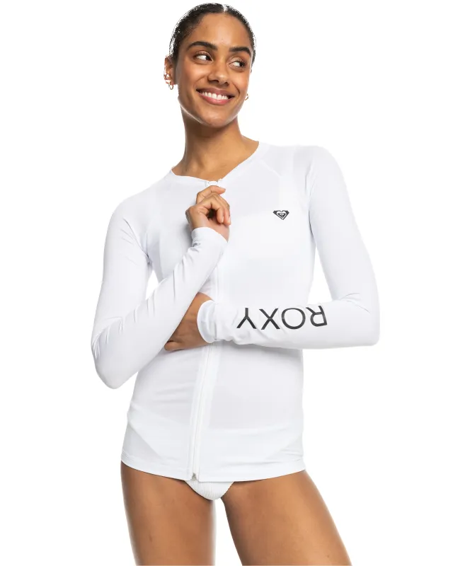 New Essentials Long Sleeve Zipped Lycra Rashguard sold by Roxy