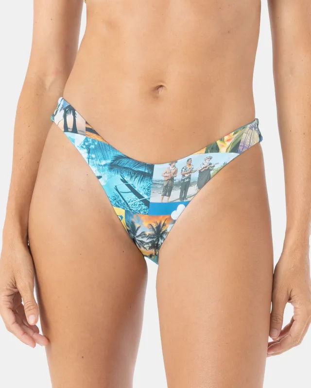 Postcards From Paradise Scoop Cheeky Bikini Bottom sold by Roxy