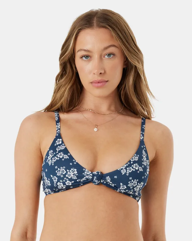 Hibiscus Haven Knot Bralette Bikini Top sold by Roxy