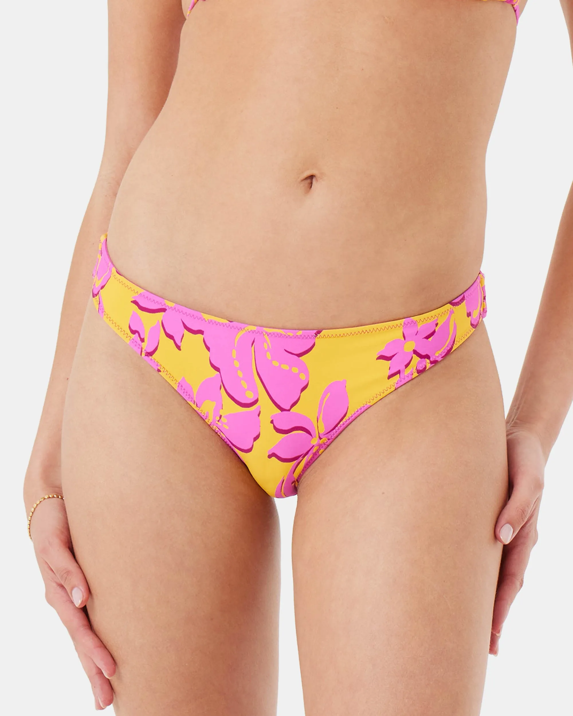 Island Time Reversible Hipster Moderate Bikini Bottom sold by Roxy