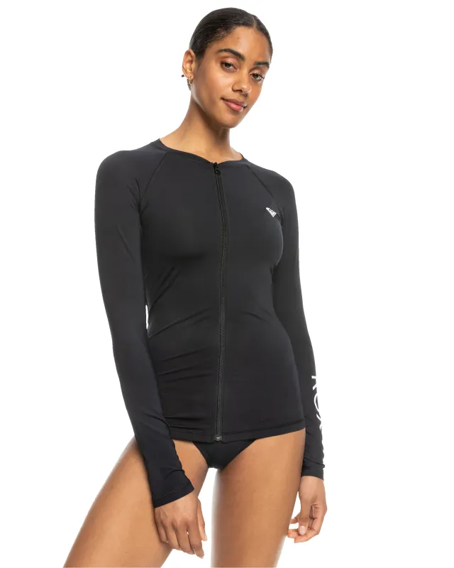 New Essentials Long Sleeve Zipped Lycra Rashguard sold by Roxy