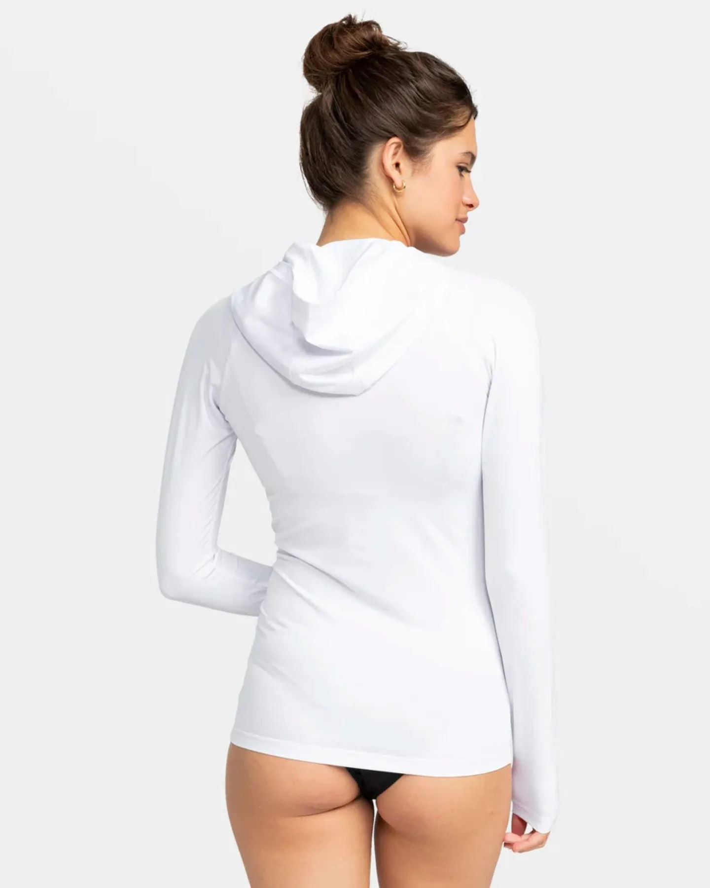 New Essentials Long Sleeve Hoodie Zipped Rashguard sold by Roxy product image thumbnail 2