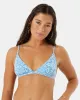 Tile Tranquility Fixed Triangle Bikini Top sold by Roxy