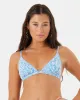 Tile Tranquility Fixed Triangle Bikini Top sold by Roxy