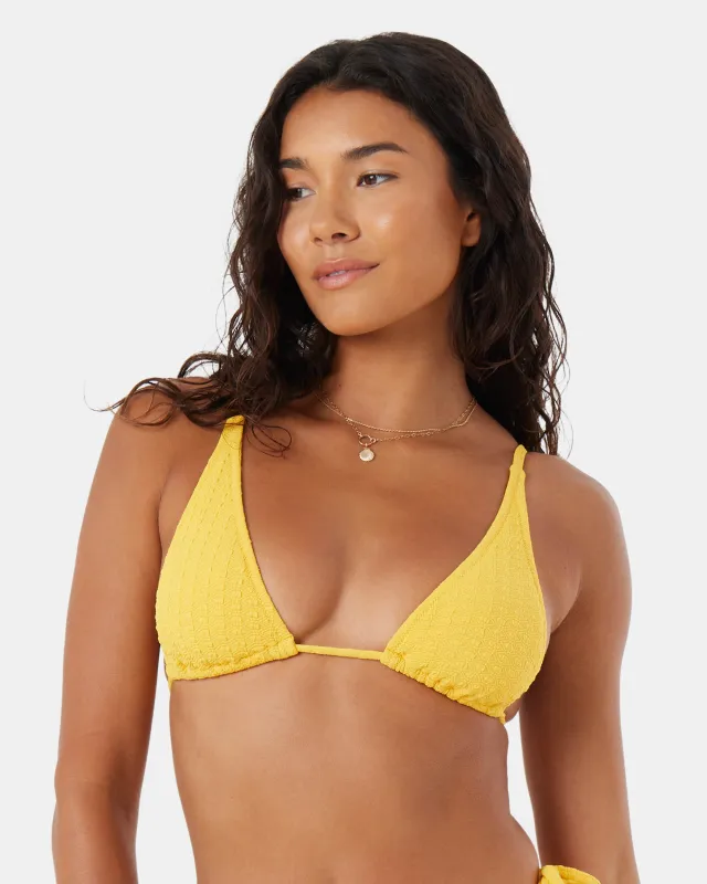 Haleiwa Built Up Triangle Bikini Top sold by Roxy