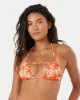 Vacay Vibes Double Strap Tiki Triangle Bikini Top sold by Roxy