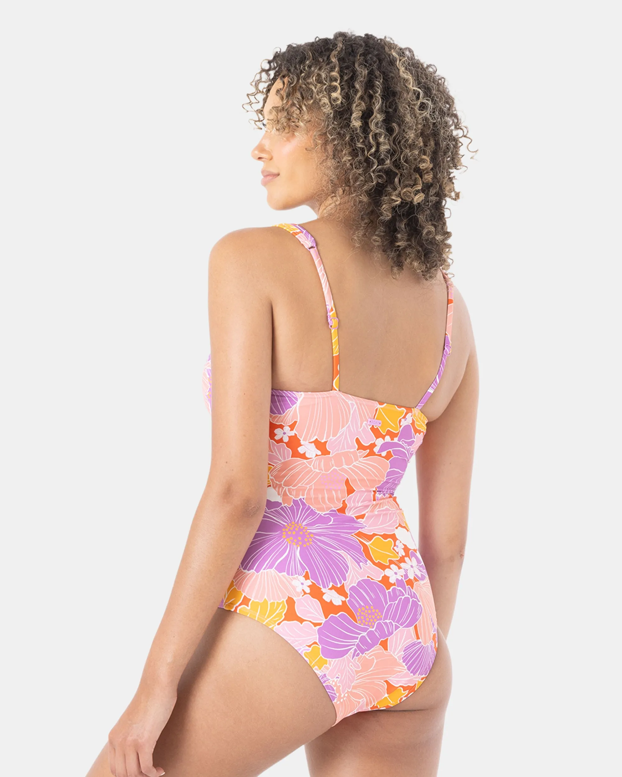 Bell Bottom Blooms Plunge One Piece Swimsuit sold by Roxy product image thumbnail 2
