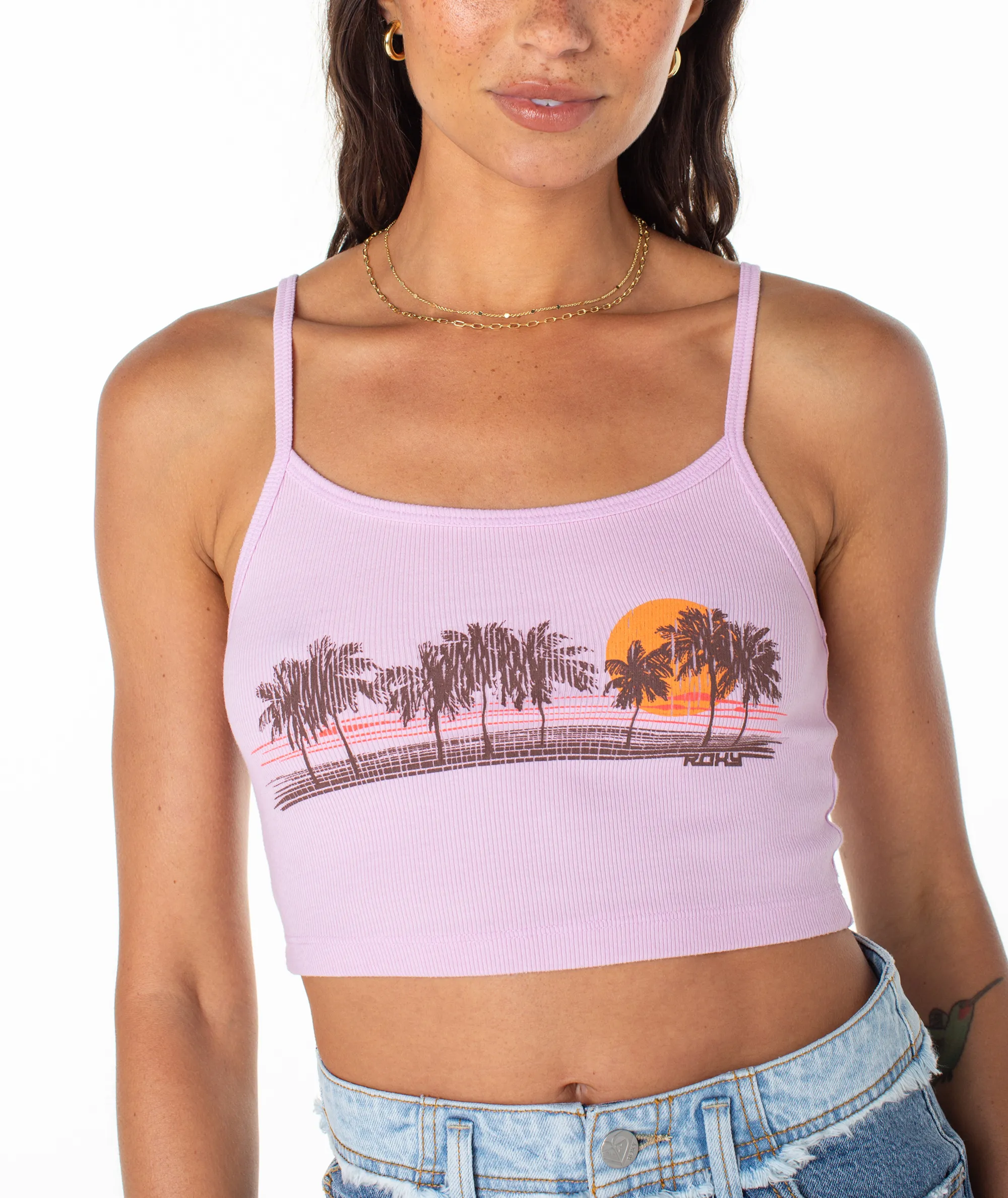 Palm Stripe Tank sold by Roxy product image thumbnail 5