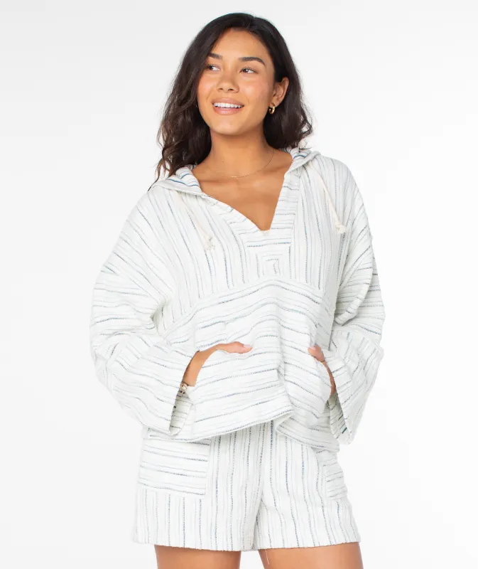 Rich Coast Striped Poncho sold by Roxy