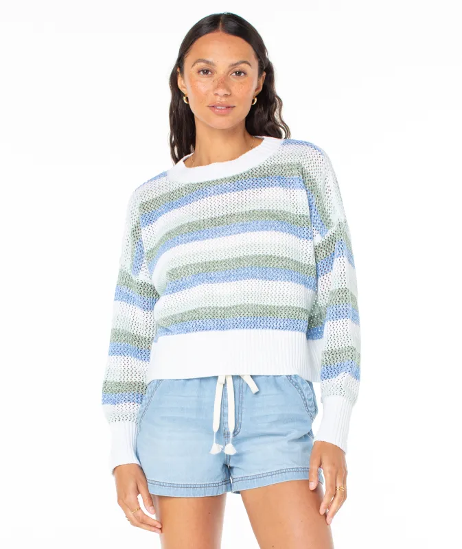 Frankie Stripe Sweater sold by Roxy