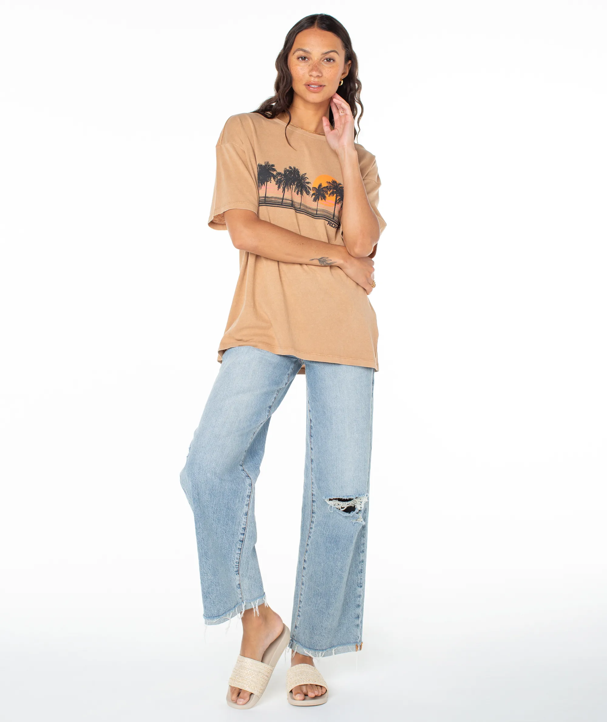 Palm Stripe Tee sold by Roxy product image thumbnail 3