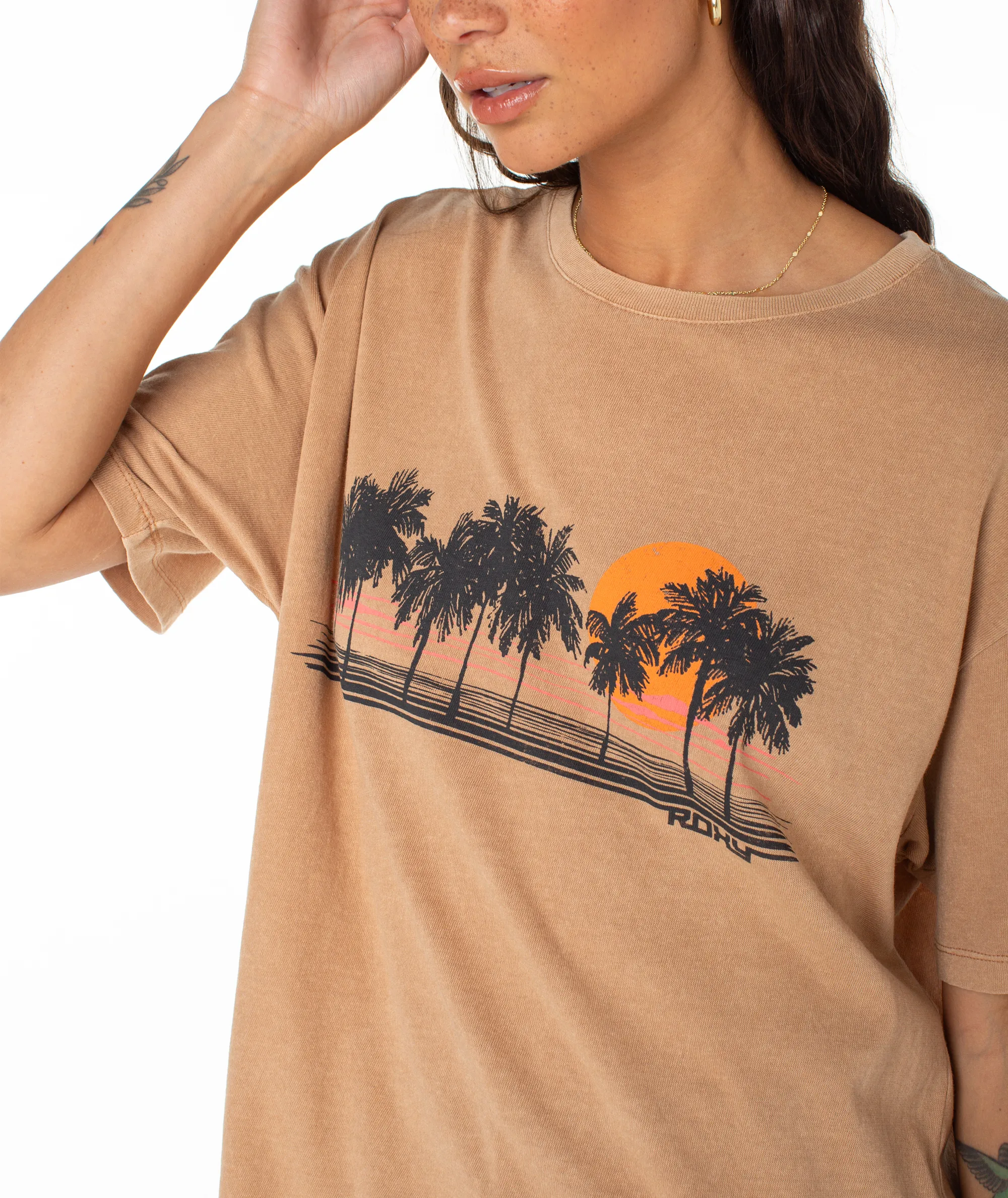 Palm Stripe Tee sold by Roxy product image thumbnail 4