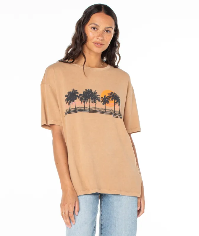 Palm Stripe Tee sold by Roxy